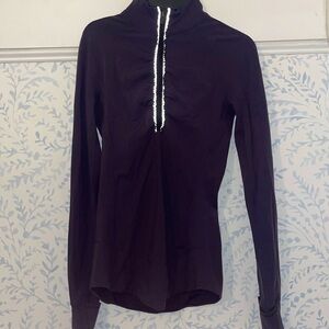 Lululemon Fast As Light 1/2 zip running top deep purple pullover